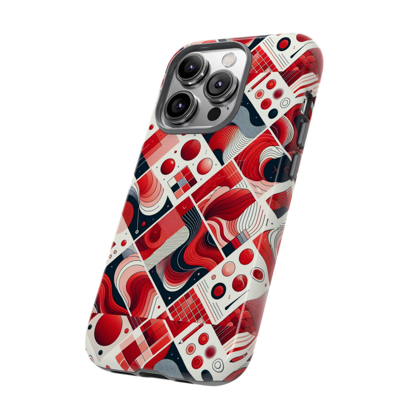 pattern image 7 vibrant 3d wrap phone case for anime and comic fans - bold geometric design for stylish protection compatible with iphone 13, 14, 15 & 16 – all models including pro, pro max & plus