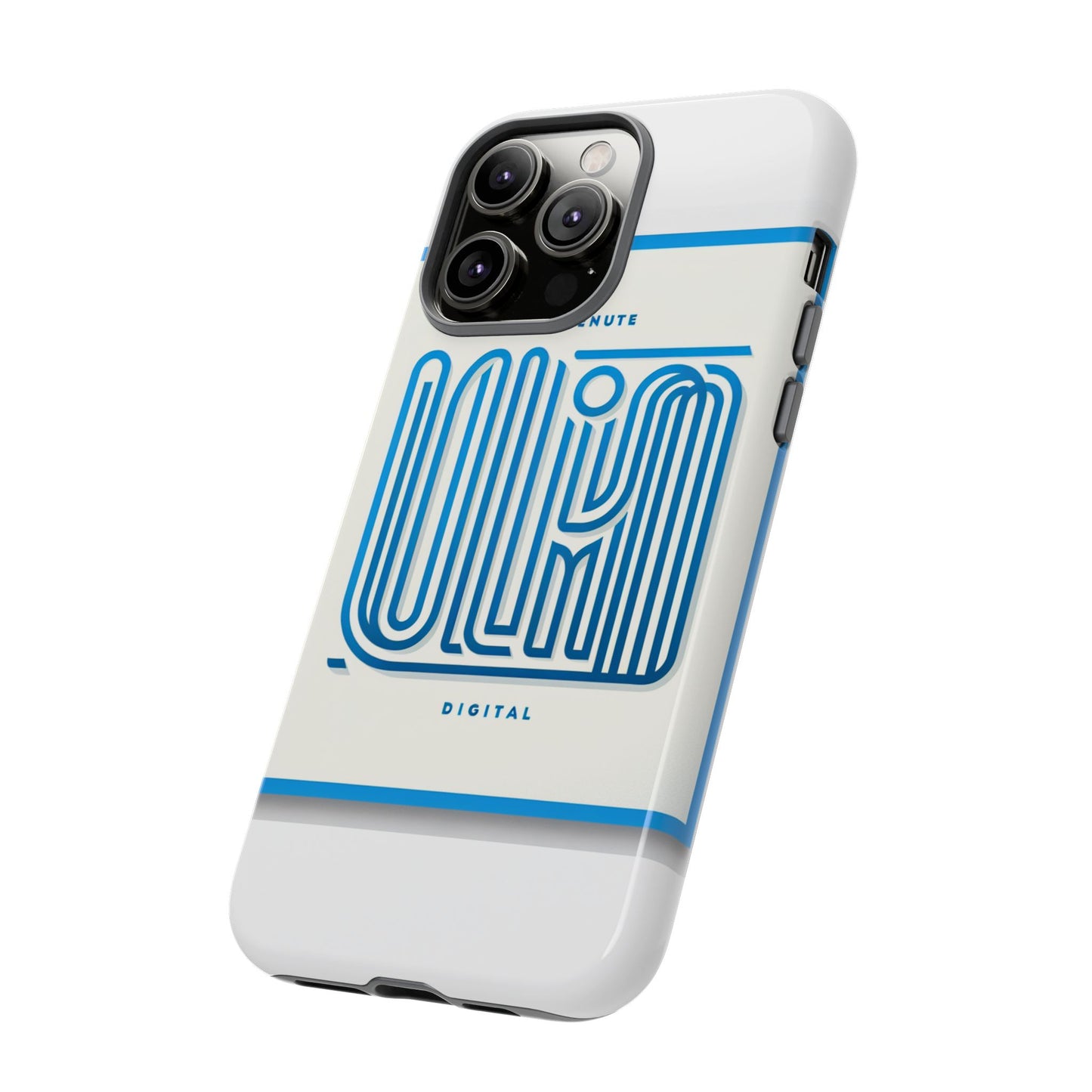 vibrant 3d wrap phone case in blue alphabet design for stylish protection compatible with iphone 13, 14, 15 & 16 – all models including pro, pro max & plus