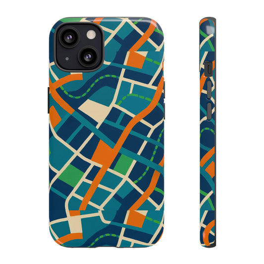 Multicolour Abstract Geometric Phone Case for Stylish Protection Compatible with iPhone 13, 14, 15 & 16 – All Models Including Pro, Pro Max & Plus
