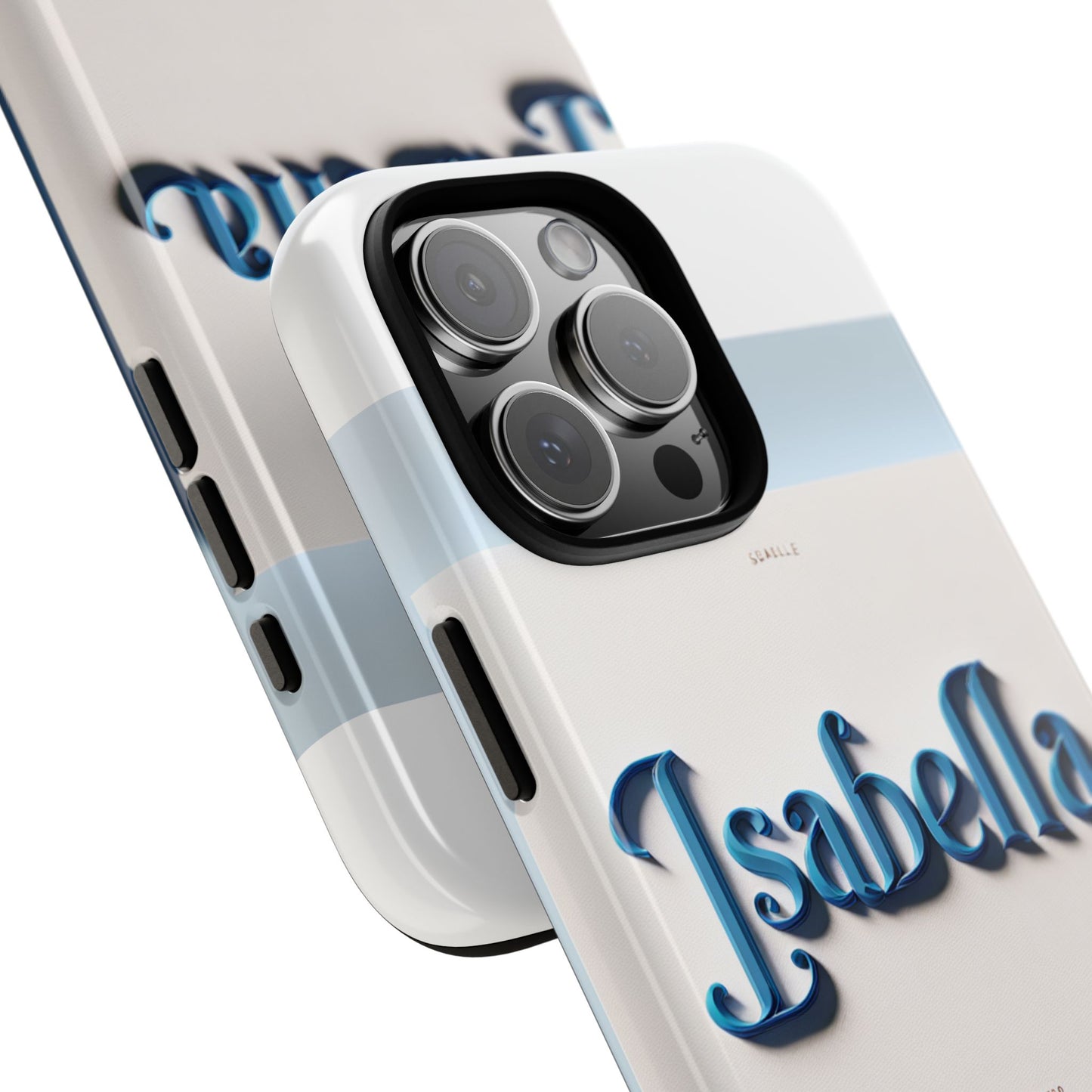 vibrant 3d blue alphabet design protective phone case stylish accessory for men and women unique phone cover compatible with iphone 13, 14, 15 & 16 – all models including pro, pro max & plus