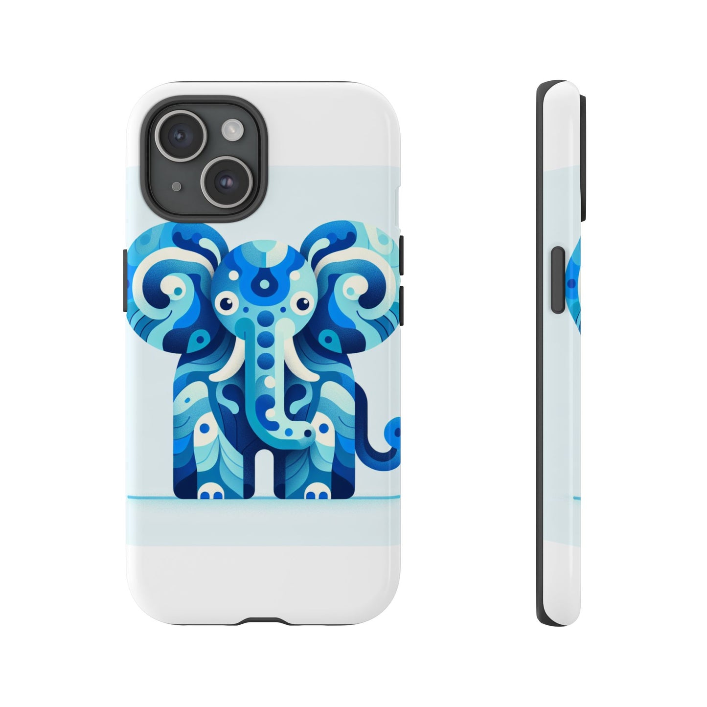 vibrant 3d protective phone case with artistic elephant design for unique expression compatible with iphone 13, 14, 15 & 16 – all models including pro, pro max & plus