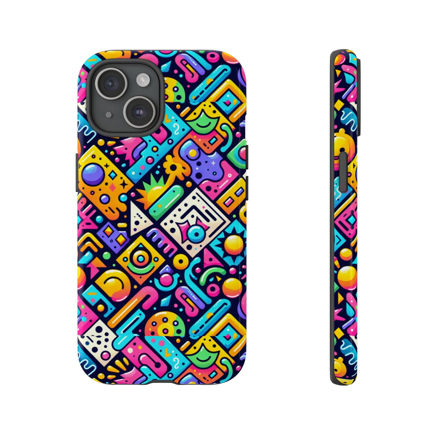 pattern image 2 vibrant 3d phone case for anime and comic fans stylish protection for smartphones compatible with iphone 13, 14, 15 & 16 – all models including pro, pro max & plus