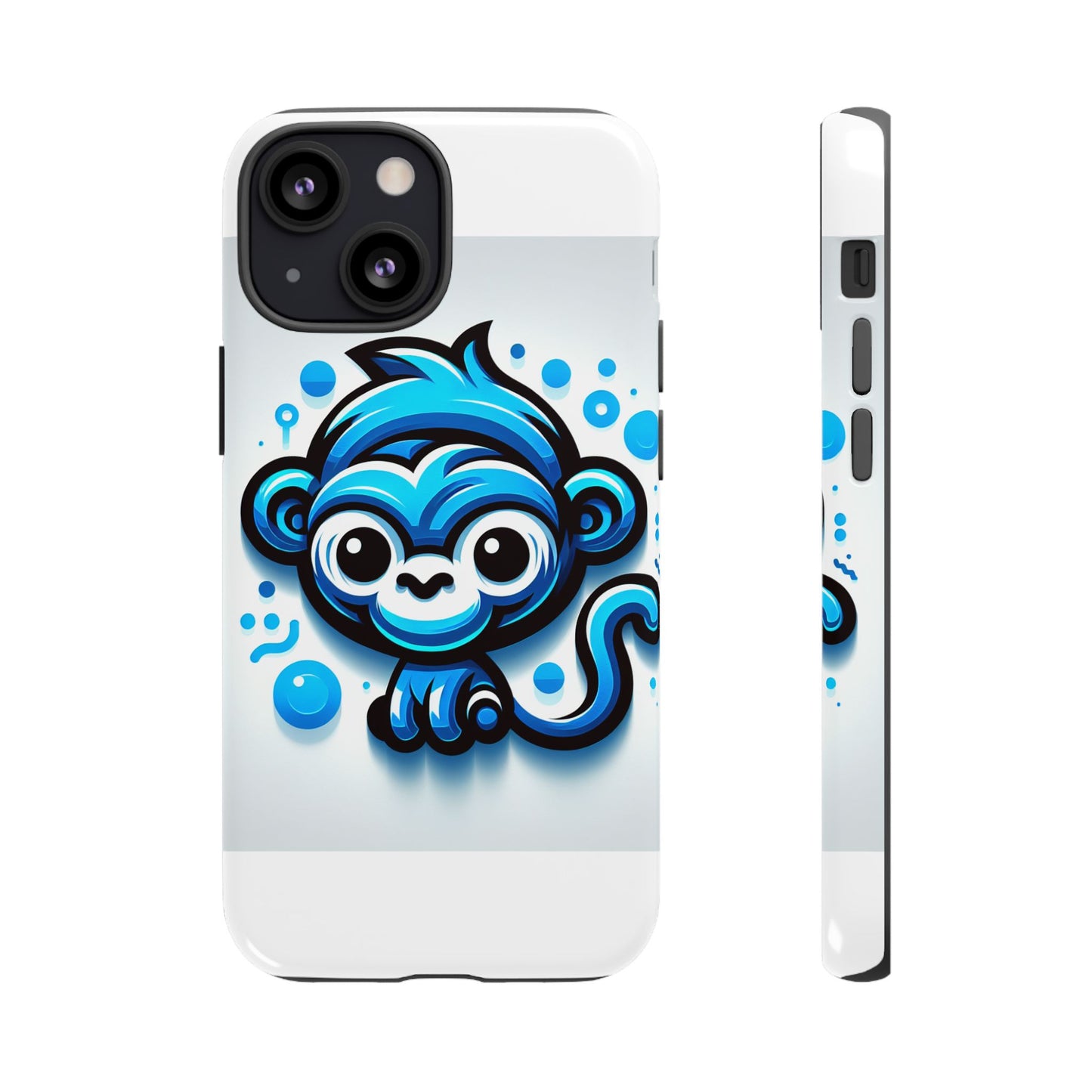 vibrant 3d wrap protective phone case with fun blue monkey design – stylish accessory for men and women – compatible with iphone 13, 14, 15 & 16 – all models including pro, pro max & plus