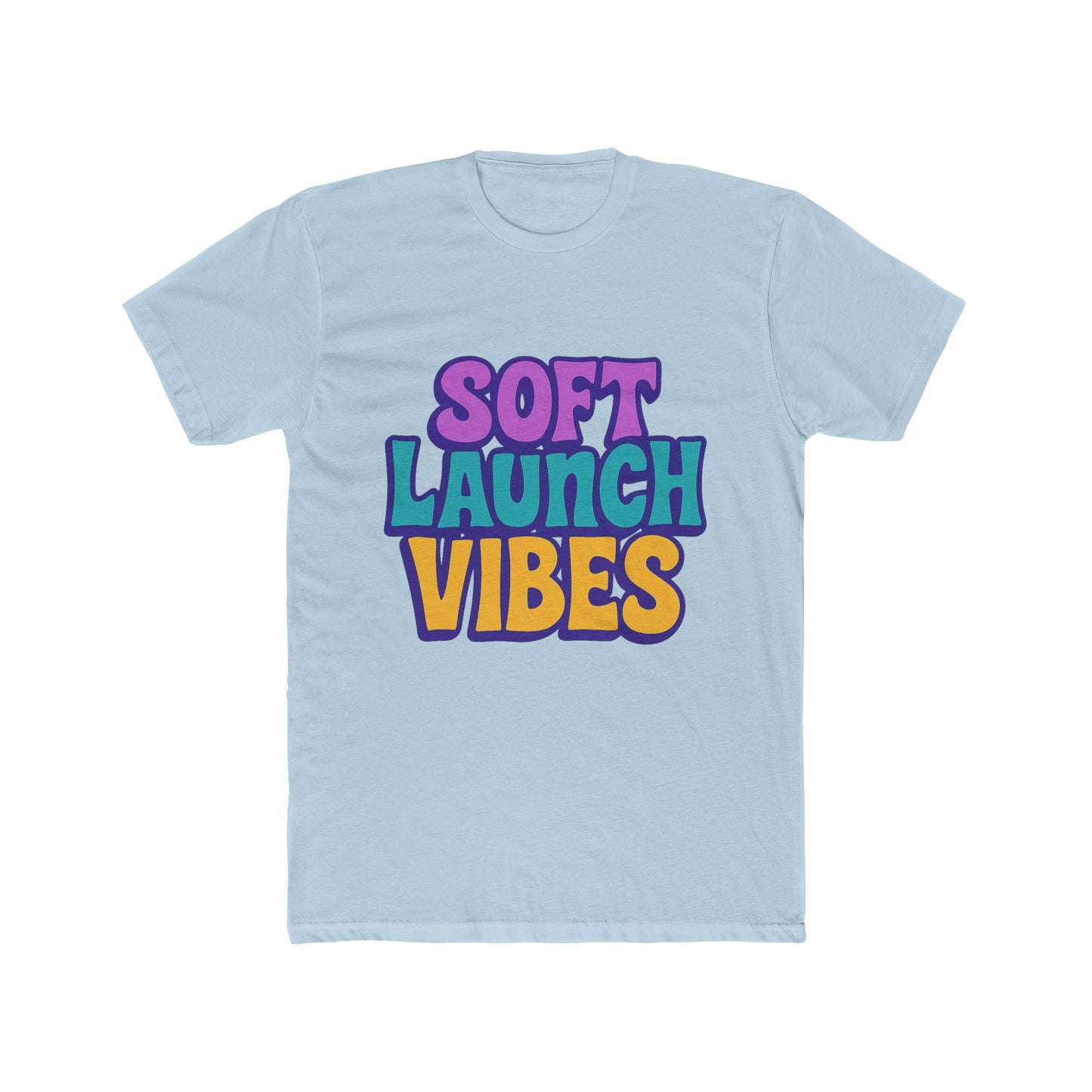 soft launch vibes unisex t-shirt - aesthetic purple tee for casual style, everyday comfort, and unique fashion statements