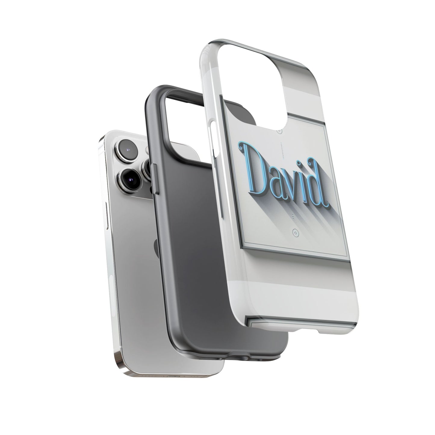 david blue anime comic style shockproof phone case for men women durable protective cover with 3d wrap design