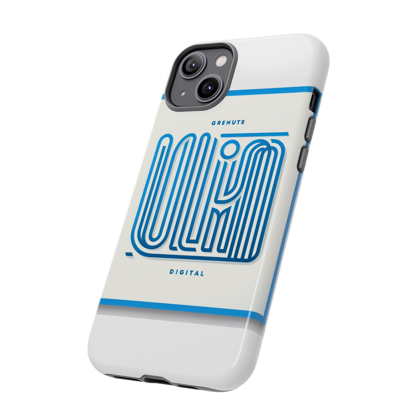 vibrant 3d wrap phone case in blue alphabet design for stylish protection compatible with iphone 13, 14, 15 & 16 – all models including pro, pro max & plus