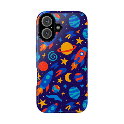 Vibrant Space Theme Protective Phone Case with 3D Wrap Design for Unique Expression Compatible with iPhone 13, 14, 15 & 16 – all models including Pro, Pro Max & Plus
