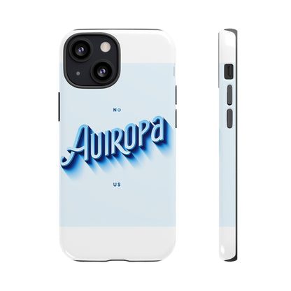 Protective Phone Case with Retro Typography Design in Blue for Stylish Protection, Compatible with iPhone 13, 14, 15 & 16 – all models including Pro, Pro Max & Plus