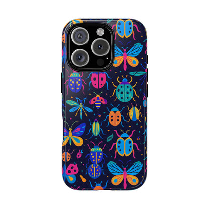 Vibrant 3D Insect Design Phone Case for Stylish Protection and Unique Aesthetic Compatible with iPhone 13, 14, 15 & 16 – all models including Pro, Pro Max & Plus