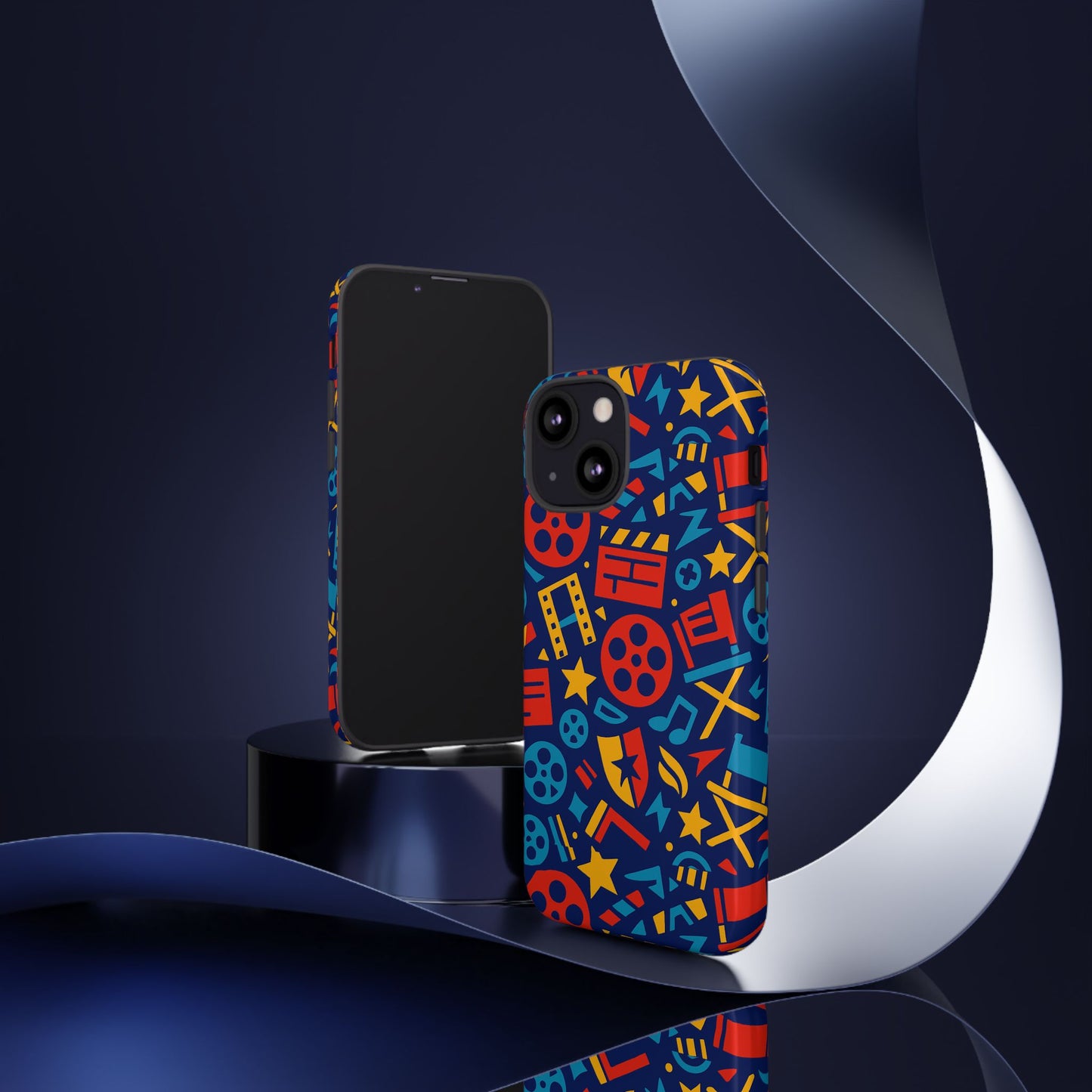 vibrant 3d movie icons protective phone case for kids and adults – stylish accessory – compatible with iphone 13, 14, 15 & 16 – all models including pro, pro max & plus