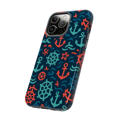 Vibrant Nautical Multicolour 3D Wrap Protective Phone Case with Retro Design for Men and Women Stylish Accessory Compatible with iPhone 13, 14, 15 & 16 – All Models Including Pro, Pro Max & Plus