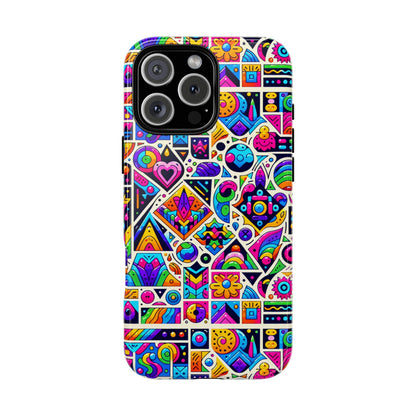 Pattern Image 4 Vibrant Anime Retro Shockproof Phone Case for Men Women