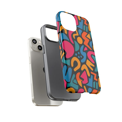 Vibrant Multicolour Abstract 3D Wrap Phone Case for Stylish Protection, Unisex Smartphone Cover, Compatible with iPhone 13, 14, 15 & 16 – all models including Pro, Pro Max & Plus