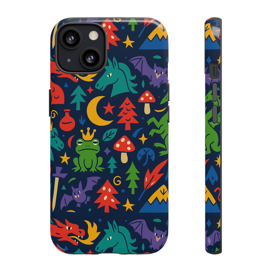 Vibrant 3D Wrap Protective Phone Case with Playful Fantasy Design for Unique Smartphone Accessories Compatible with iPhone 13, 14, 15 & 16 – all models including Pro, Pro Max & Plus