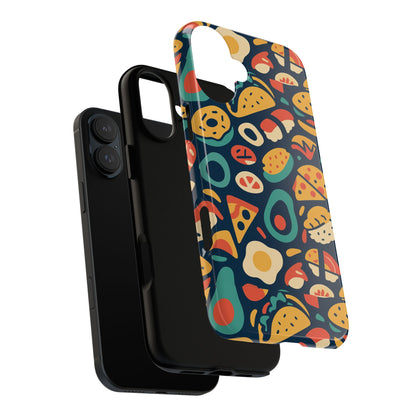 Vibrant Food-Themed Protective Phone Case with 3D Design for Stylish Protection Compatible with iPhone 13, 14, 15 & 16 – all models including Pro, Pro Max & Plus