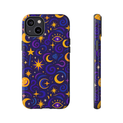 Vibrant 3D Cosmic Design Phone Case for Stylish Protection with Multicolour Stars and Swirls Compatible with iPhone 13, 14, 15 & 16 – All Models Including Pro, Pro Max & Plus