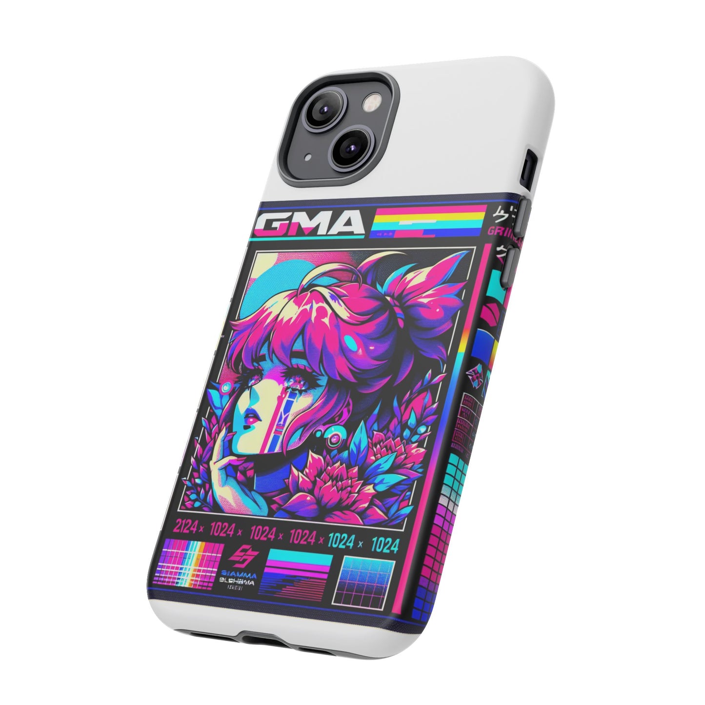 sigma grindset 3d wrap protective phone case for anime lovers, durable shock absorption, uv protected, stylish accessory for unique self-expression