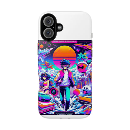 Skibidiverse Traveller Protective Phone Case with 3D Wrap Design, Durable UV Protection, Shock Absorption for Anime and Comic Culture Fans