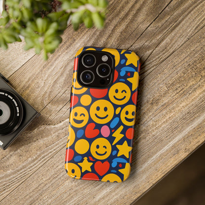 Multicolour 3D Emoji Phone Case for Stylish Protection – Fun and Playful Design for Kids and Young Adults Compatible with iPhone 13, 14, 15 & 16 – all models including Pro, Pro Max & Plus