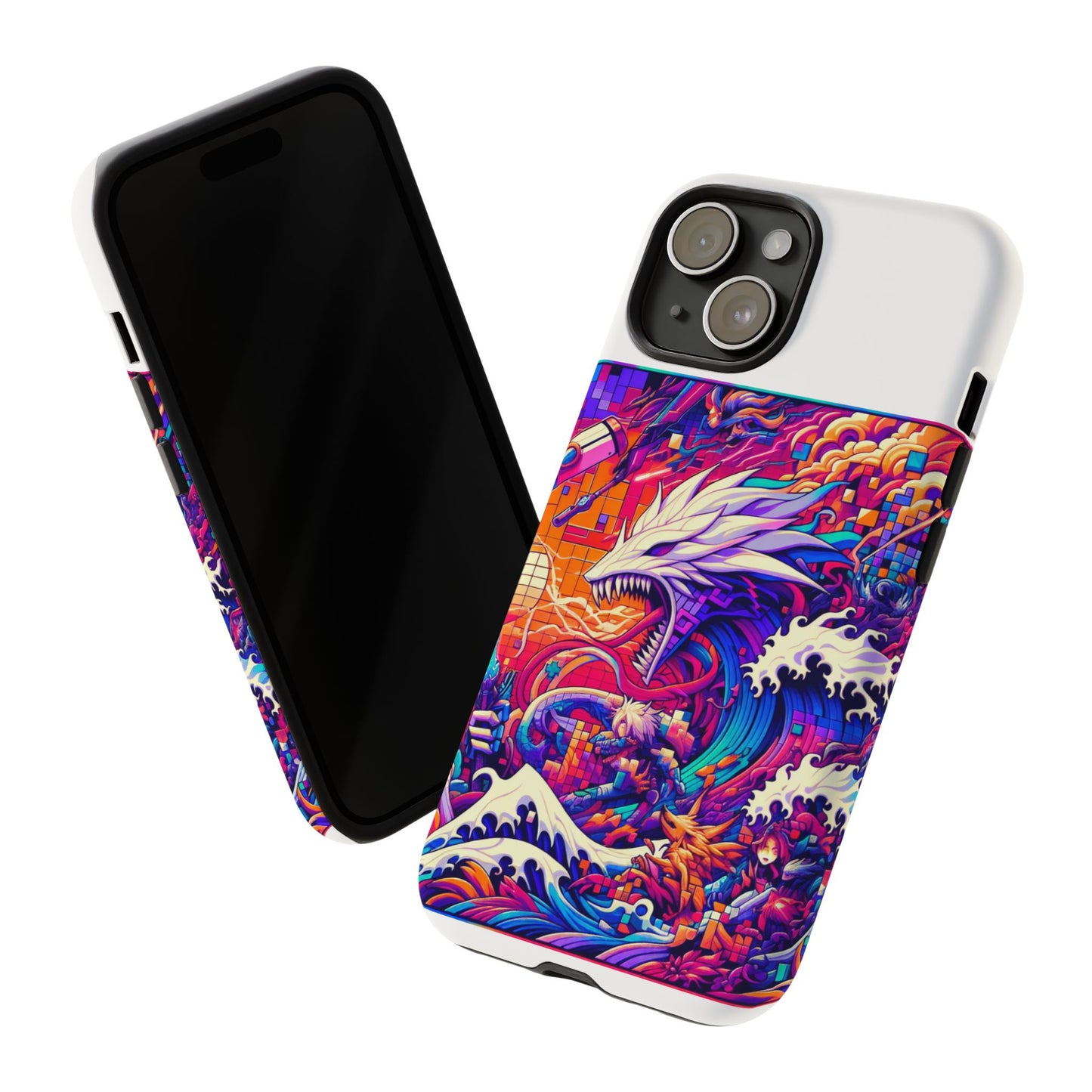 whopper whopper sigma stopper protective phone case 3d wrap, durable shock absorption, uv protection, stylish anime design for men and women