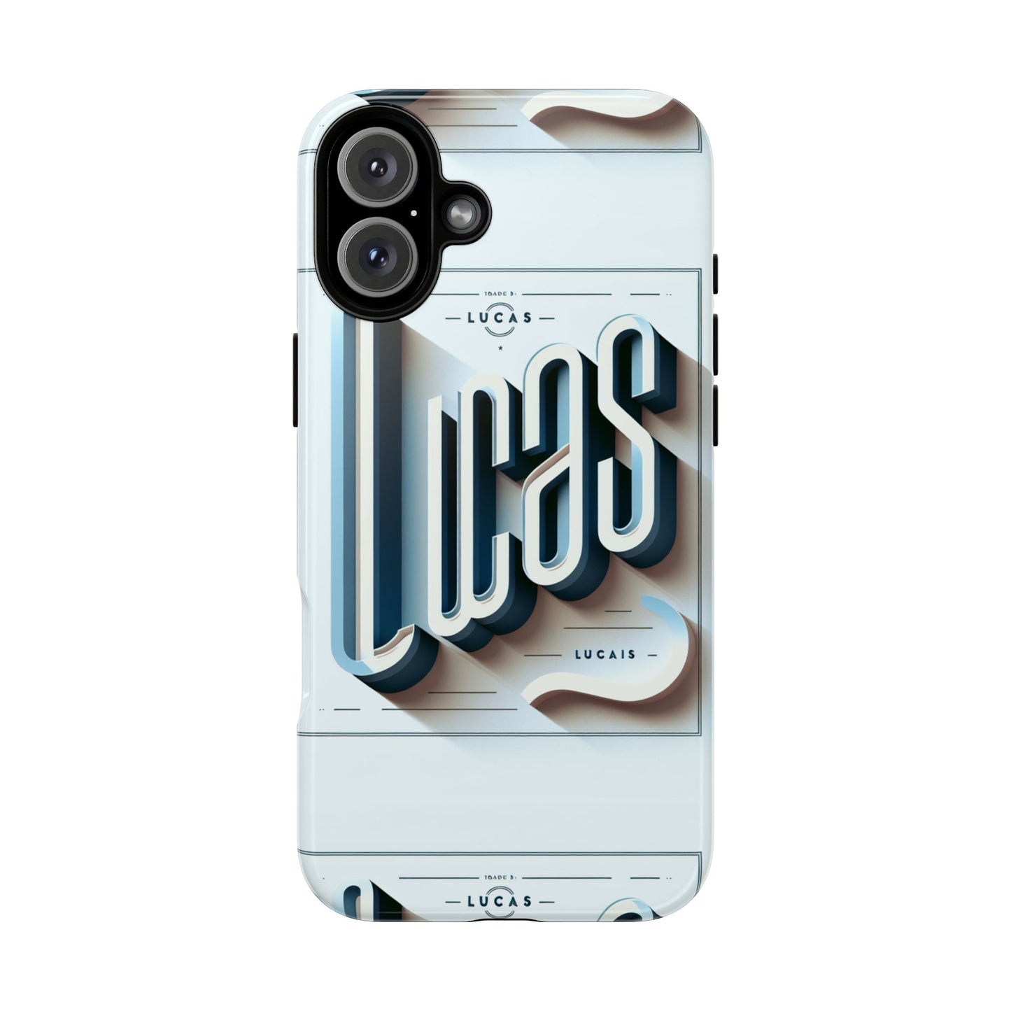 lucas blue phone case with 3d wrap design for smartphones compatible with iphone and android devices shockproof protective cover for anime and comic fans