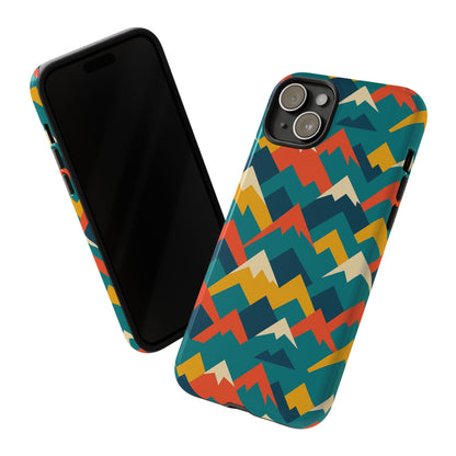 Vibrant Mountain Pattern 3D Wrap Protective Phone Case Stylish Accessory for Men and Women Compatible with iPhone 13, 14, 15 & 16 – All Models Including Pro, Pro Max & Plus