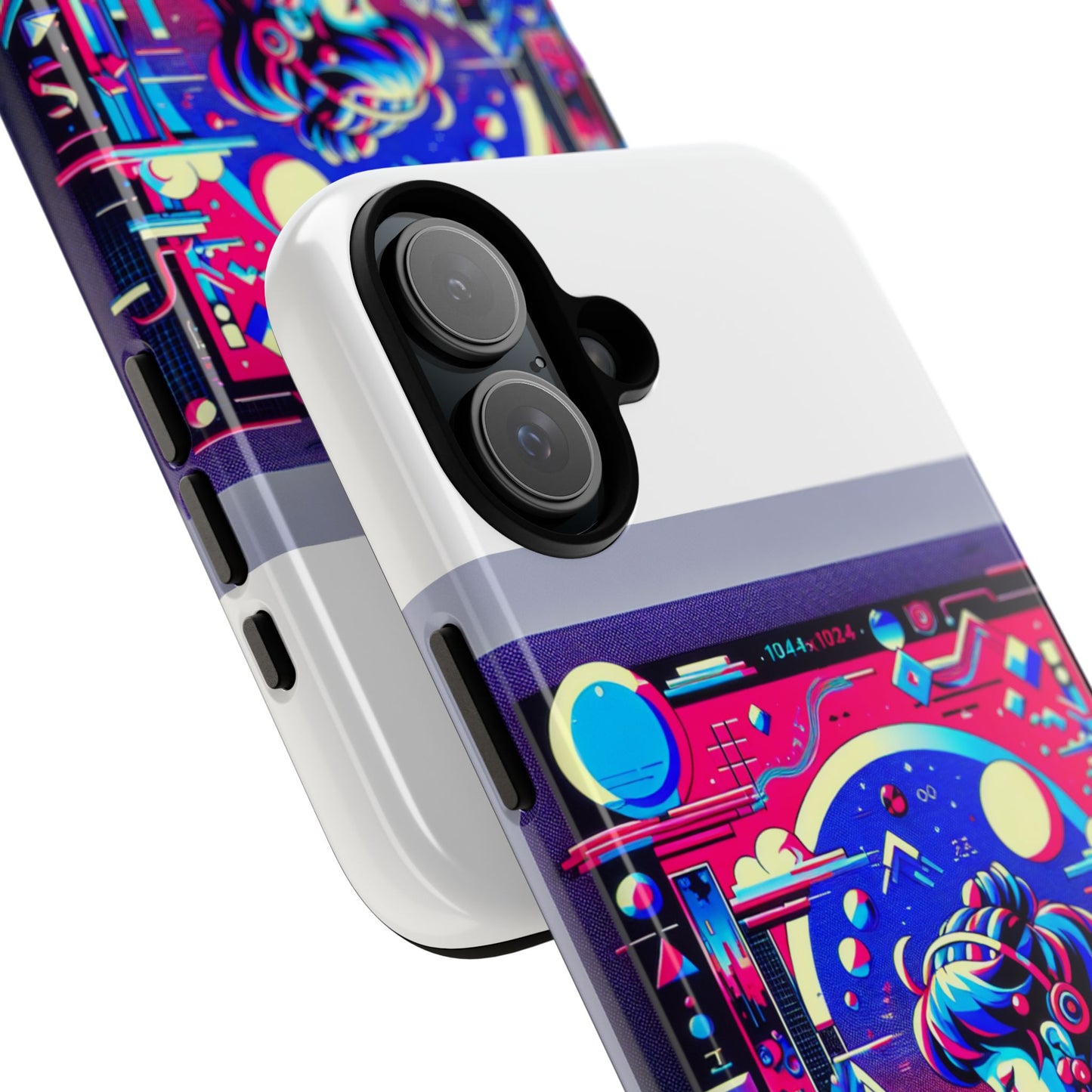 mid-detector maxed protective phone case with 3d wrap design, durable silicone liner, uv protection for smartphone, ideal gift for anime and comic fans