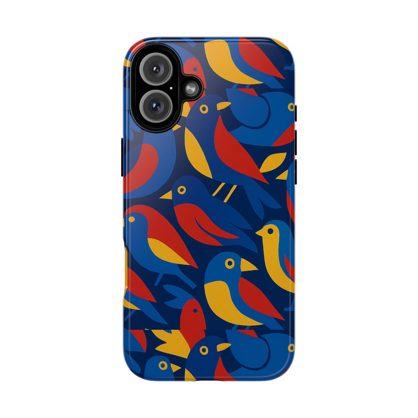 vibrant 3d wrap protective phone case with colourful bird design stylish accessory for men and women compatible with iphone 13, 14, 15 & 16 – all models including pro, pro max & plus