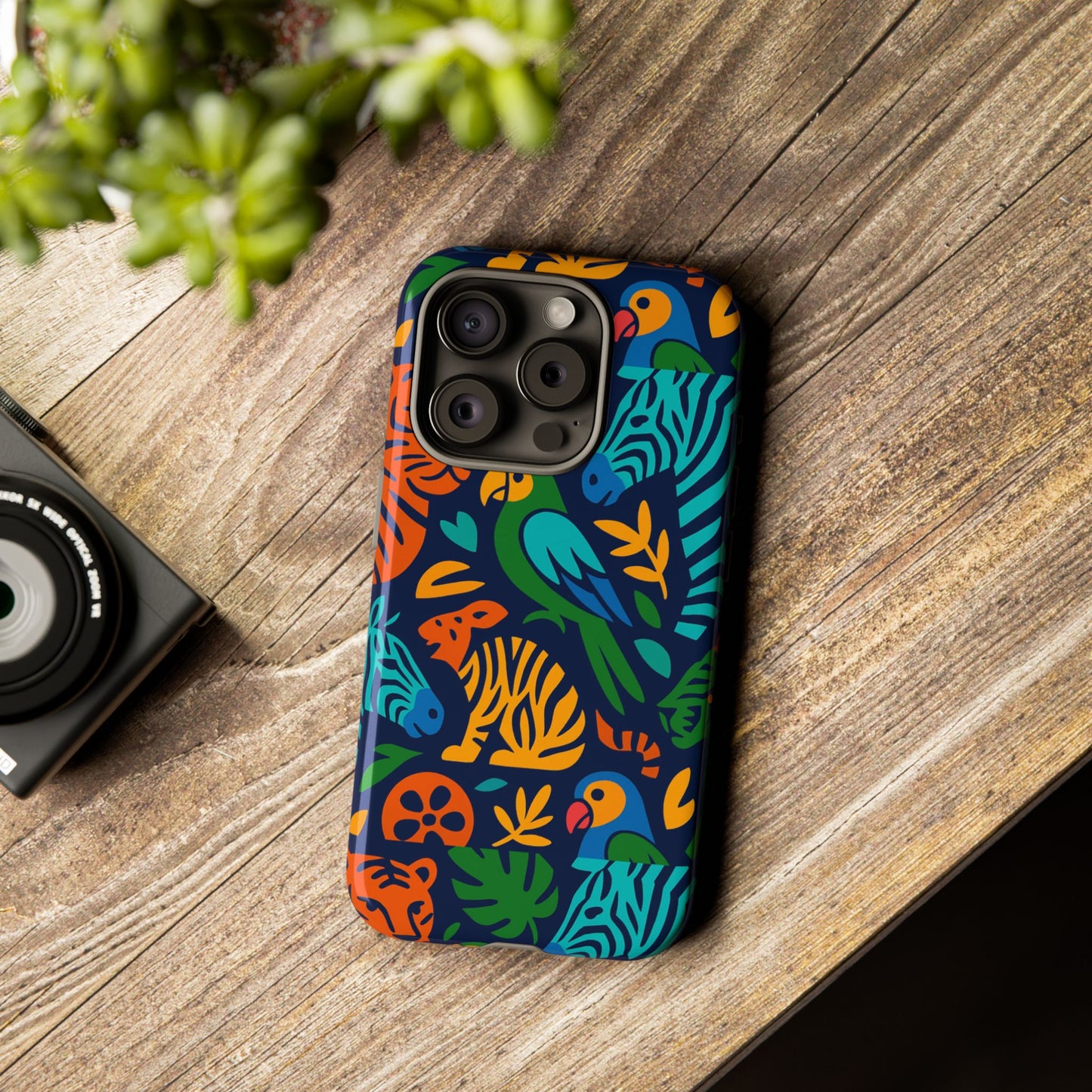 vibrant 3d animal print phone case for stylish protection – unique accessory for men and women compatible with iphone 13, 14, 15 & 16 – all models including pro, pro max & plus