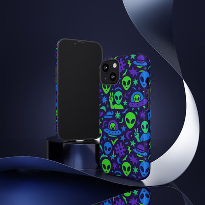 Multicolour Alien 3D Wrap Protective Phone Case, Playful Anime Design for Unisex Self-Expression, Stylish Protection, Compatible with iPhone 13, 14, 15 & 16 – all models including Pro, Pro Max & Plus