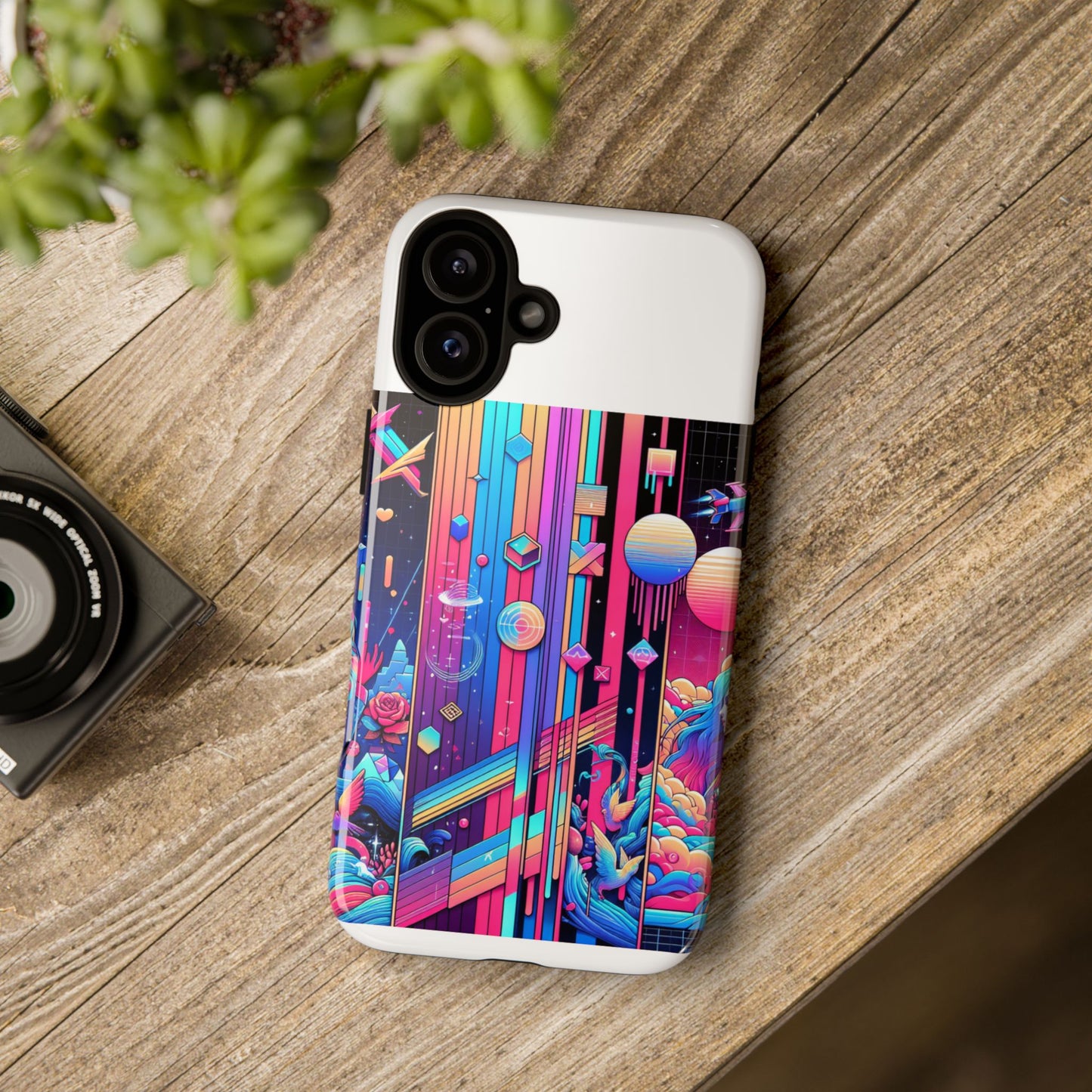 sigma d and scripted protective phone case for smartphones - vibrant 3d wrap design, durable shock absorption, uv protected, ideal gift for anime and comic fans