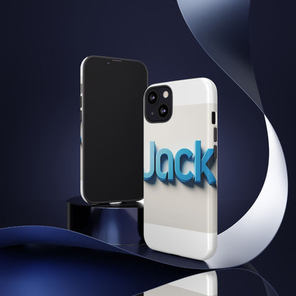 Vibrant Blue 3D Text Phone Case for Stylish Protection, Unique Retro Design for Men and Women, Compatible with iPhone 13, 14, 15 & 16 – all models including Pro, Pro Max & Plus
