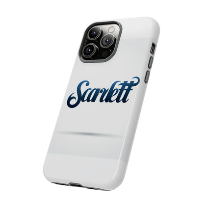 Vibrant 3D Wrap Protective Phone Case with Blue Script Design – Unique Fashion Accessory – Compatible with iPhone 13, 14, 15 & 16 – all models including Pro, Pro Max & Plus