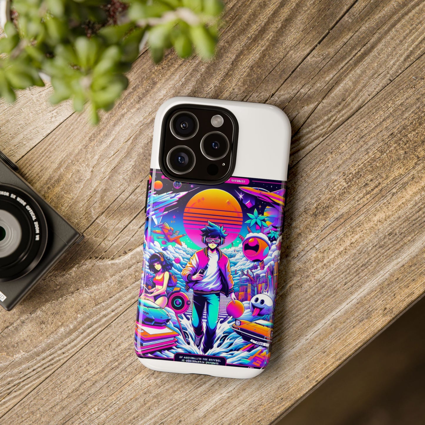 skibidiverse traveller protective phone case with 3d wrap design, durable uv protection, shock absorption for anime and comic culture fans