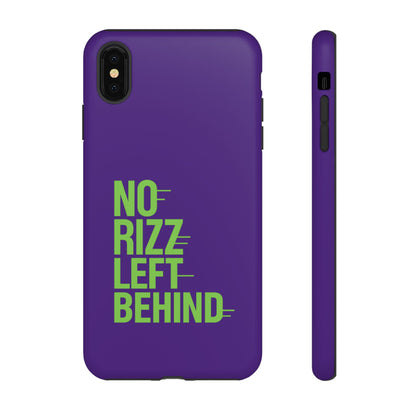 Tough Phone Case - No Rizz Left Behind - Durable, Stylish Protection for Active Lifestyles - Impact-Resistant, Dual Layer, Shock-Absorbing TPU - Perfect Gift for Tech Lovers