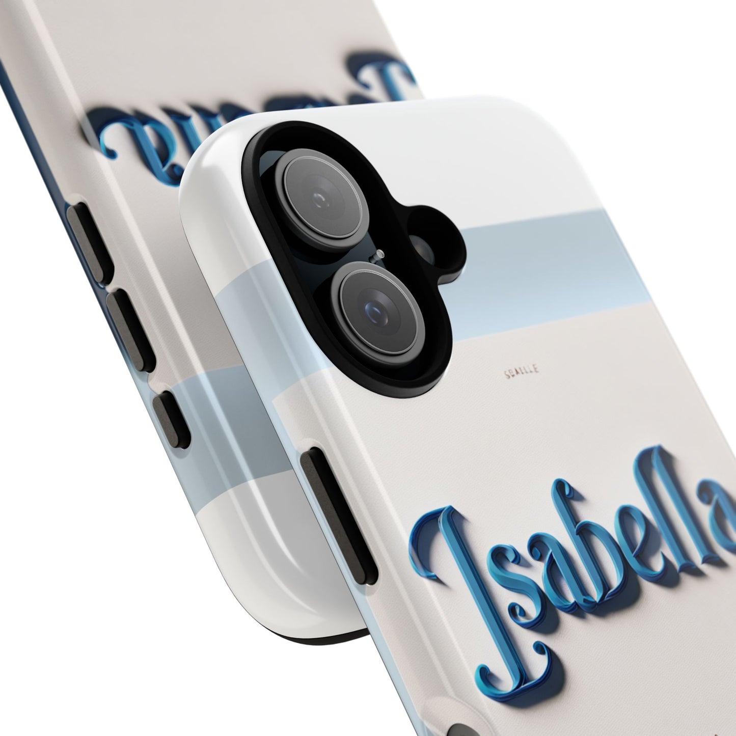 vibrant 3d blue alphabet design protective phone case stylish accessory for men and women unique phone cover compatible with iphone 13, 14, 15 & 16 – all models including pro, pro max & plus