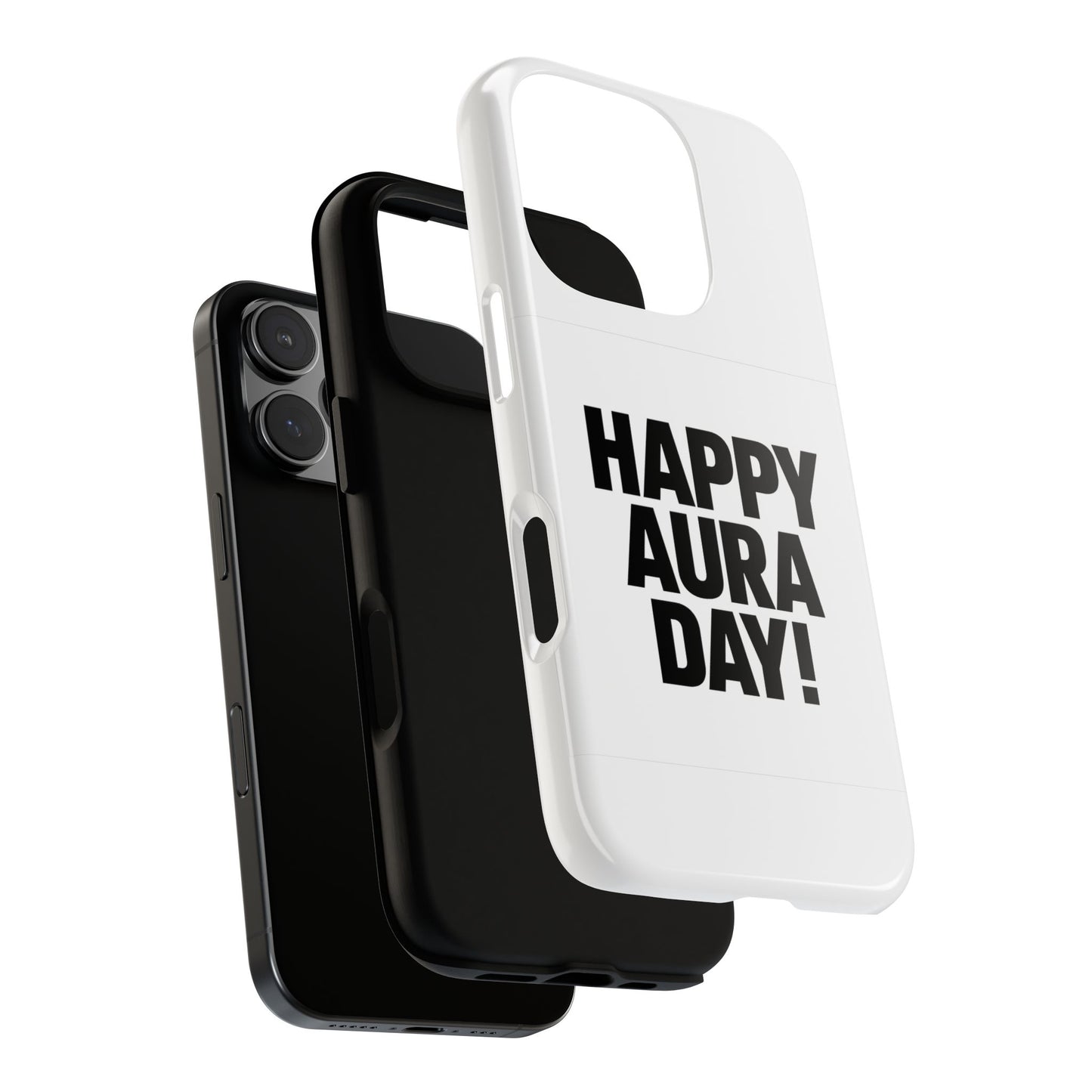 happy aura day phone case - tough, durable protection