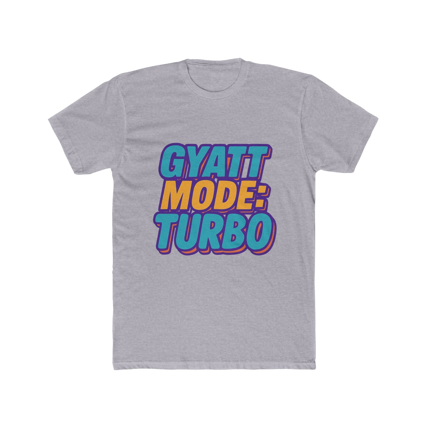 gyatt mode turbo purple meme unisex t-shirt - funny graphic tee for trendy casual wear