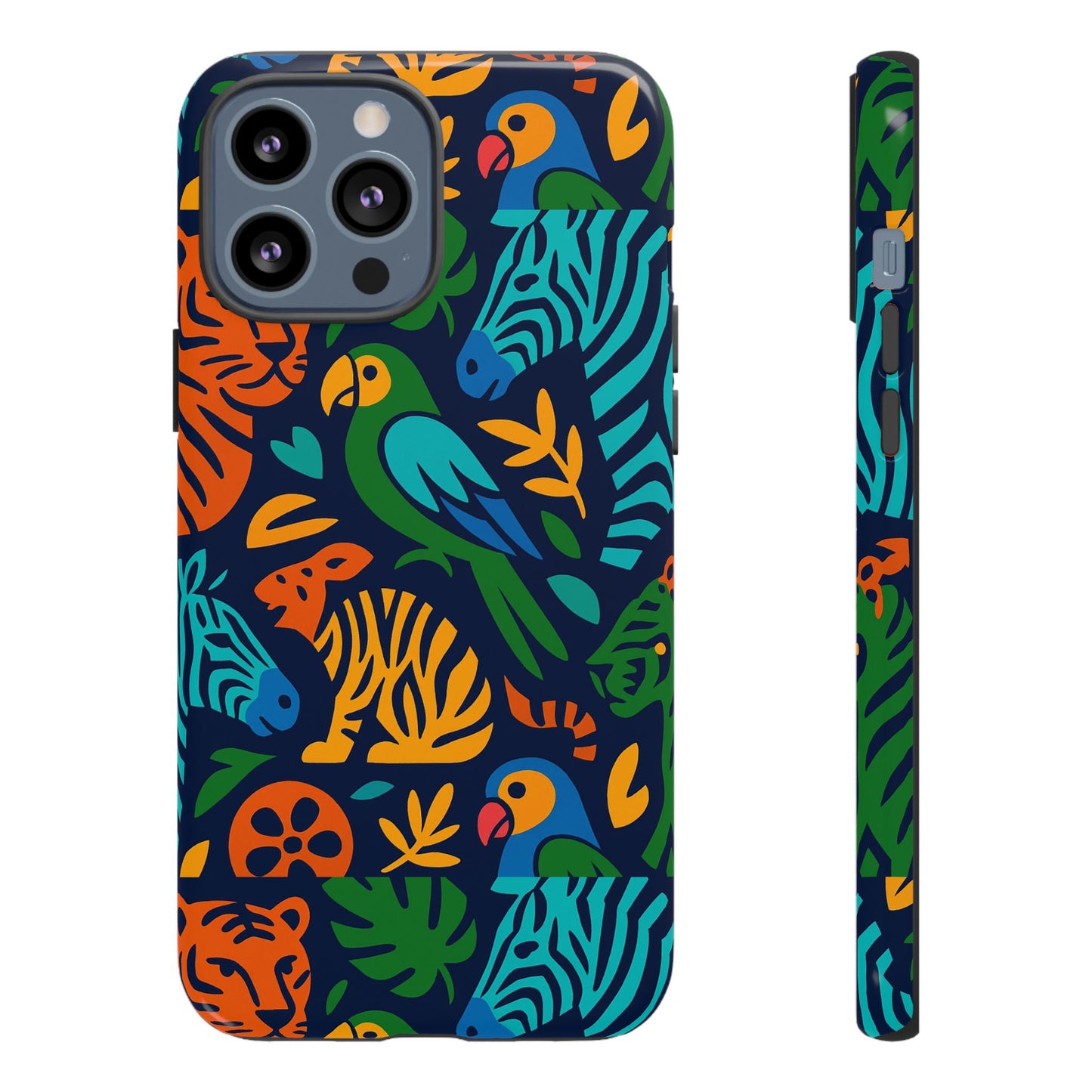 vibrant 3d animal print phone case for stylish protection – unique accessory for men and women compatible with iphone 13, 14, 15 & 16 – all models including pro, pro max & plus