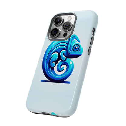 Cool Blue Animal Create 6 Phone Case with 3D Wrap Shockproof TPU Cover for Kids and Teenagers, Anime and Comic Inspired Design
