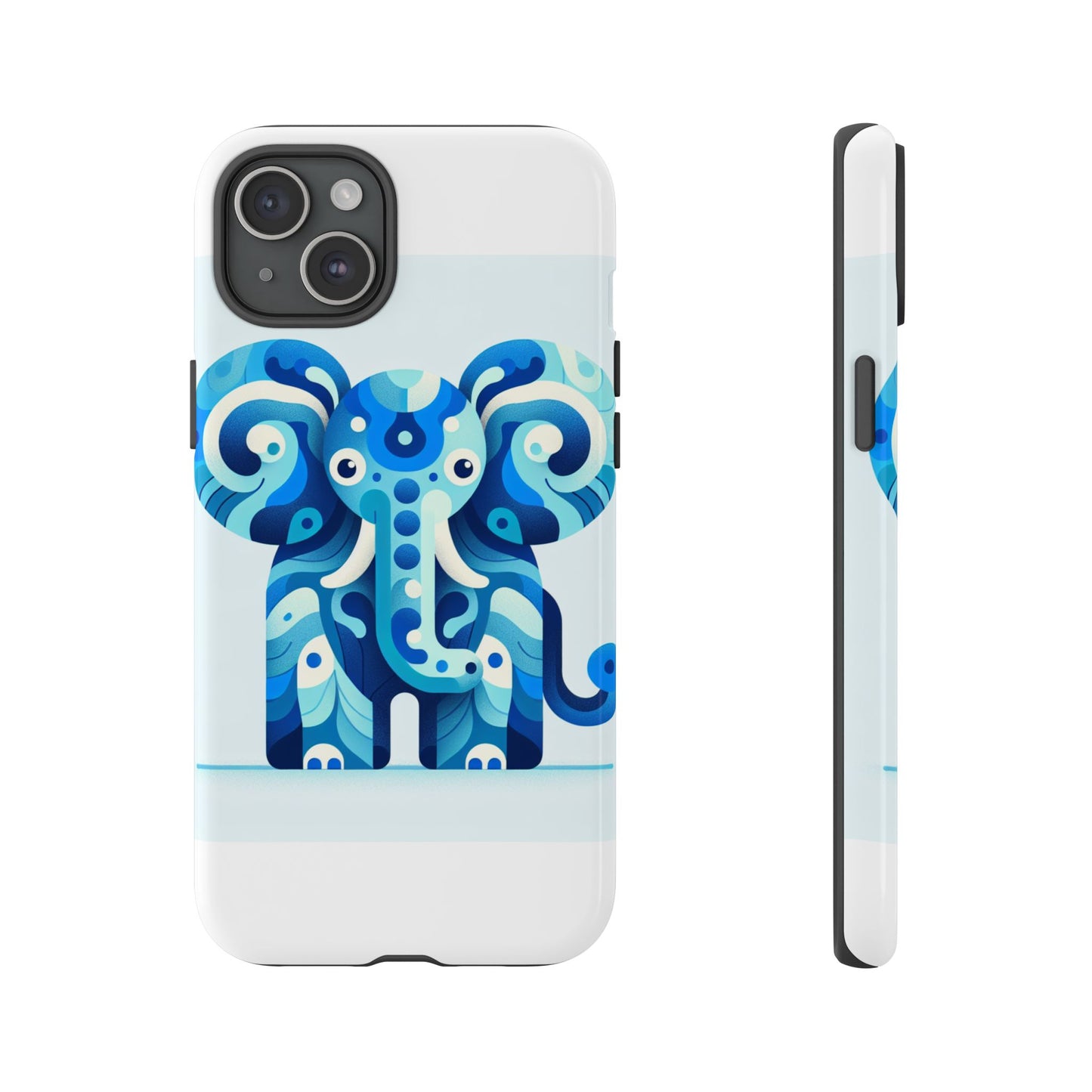 vibrant 3d protective phone case with artistic elephant design for unique expression compatible with iphone 13, 14, 15 & 16 – all models including pro, pro max & plus