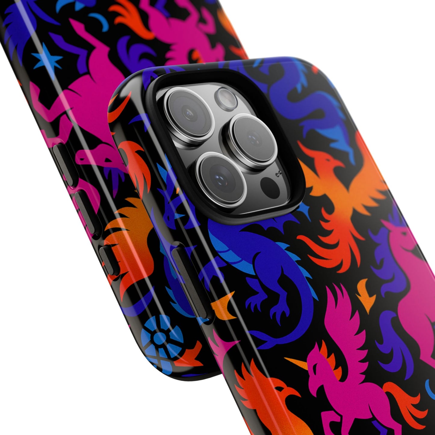 vibrant 3d fantasy design protective phone case for stylish protection compatible with iphone 13, 14, 15 & 16 – all models including pro, pro max & plus