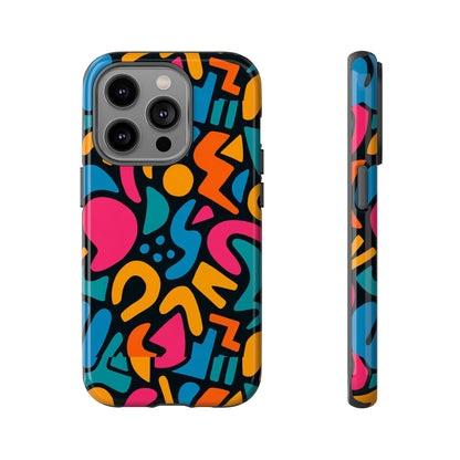 Vibrant Multicolour Abstract 3D Wrap Phone Case for Stylish Protection, Unisex Smartphone Cover, Compatible with iPhone 13, 14, 15 & 16 – all models including Pro, Pro Max & Plus