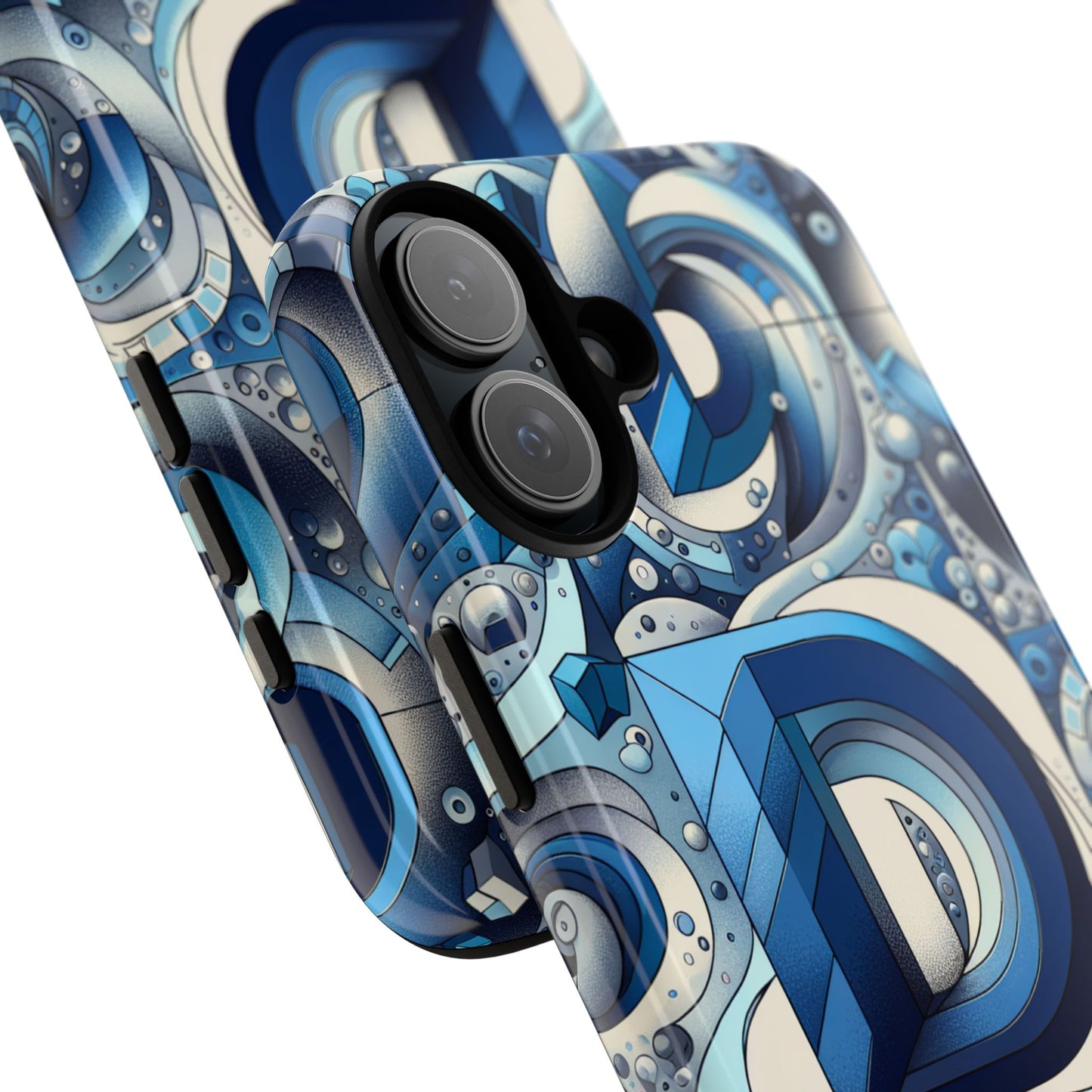 blue alphabet d phone case with 3d wrap and shock absorption for kids and teens durable tpu cover with vivid print and uv protection