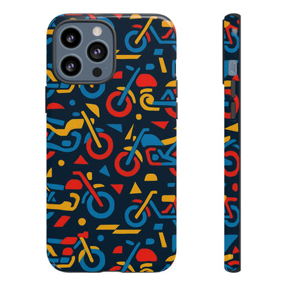 Multicolour Motorcycle Phone Case – Vibrant Art Design for Stylish Protection – Compatible with iPhone 13, 14, 15 & 16 – All Models Including Pro, Pro Max & Plus