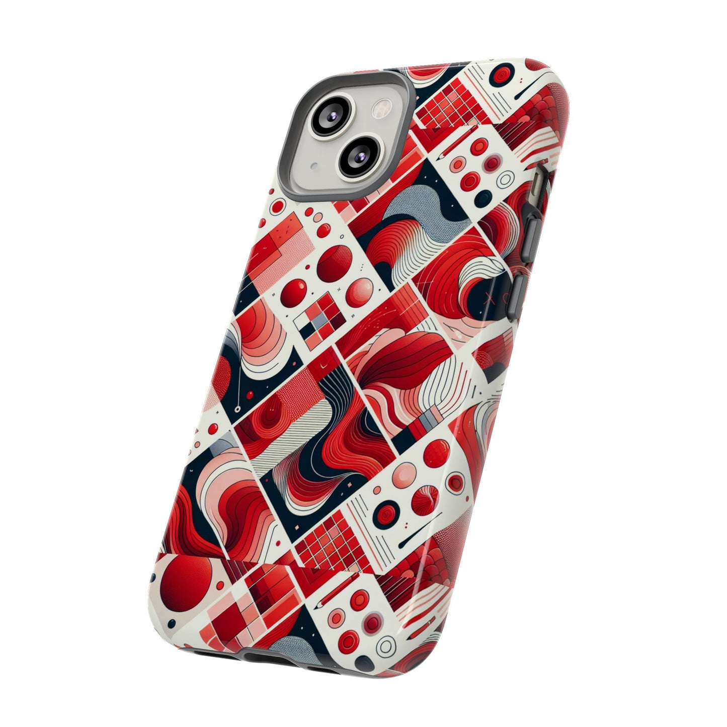 pattern image 7 vibrant 3d wrap phone case for anime and comic fans - bold geometric design for stylish protection compatible with iphone 13, 14, 15 & 16 – all models including pro, pro max & plus