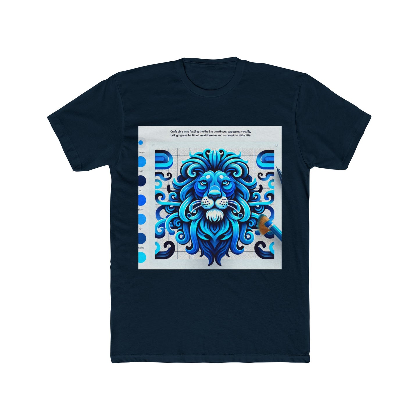 animal graphic blue unisex t-shirt - soft cotton casual wear, perfect gift for men & women