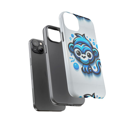 Blue Animal Create 19 Cartoon Animal Phone Case with 3D Wrap Design Shock Absorption for Smartphones Compatible with iPhone and Android Devices