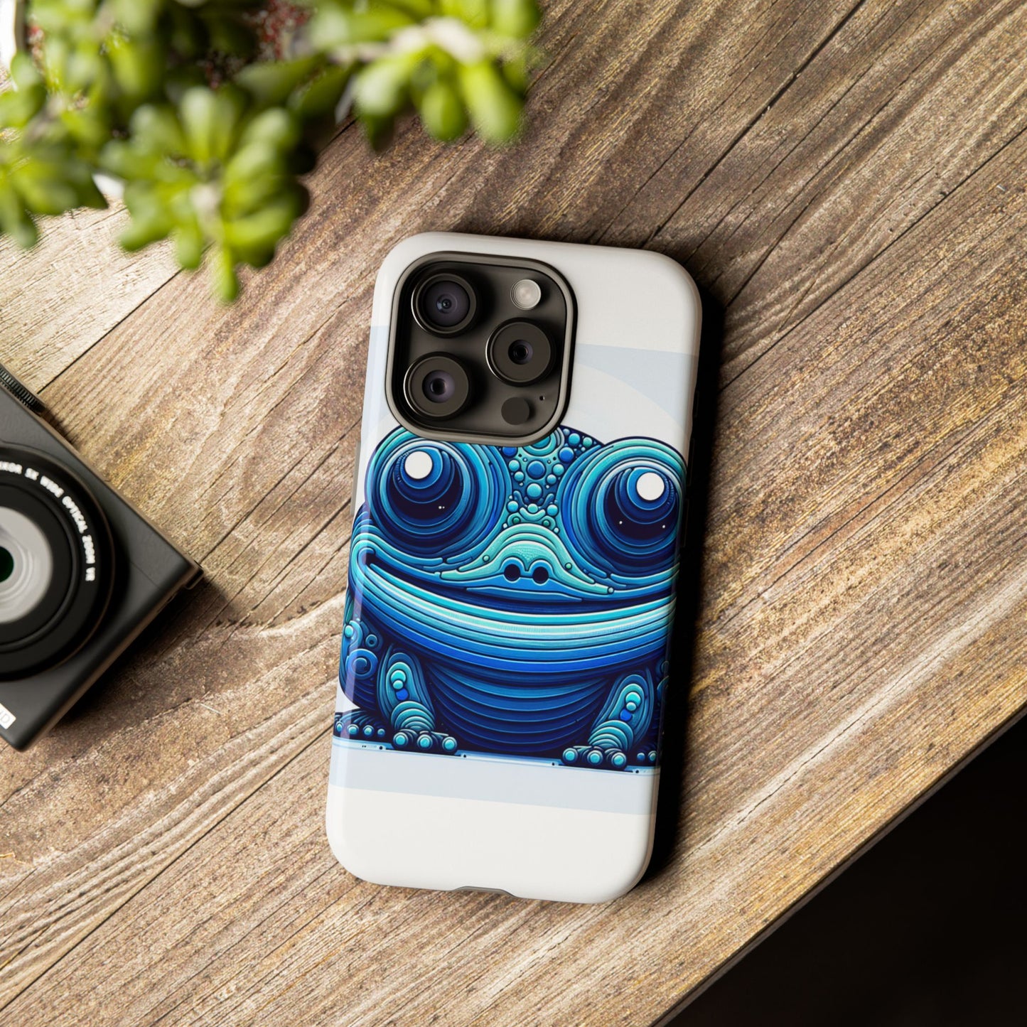 vibrant 3d animal-inspired phone case in blue for stylish protection and unique expression compatible with iphone 13, 14, 15 & 16 – all models including pro, pro max & plus