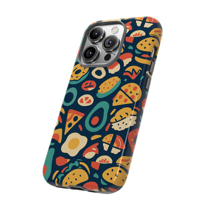 Vibrant Food-Themed Protective Phone Case with 3D Design for Stylish Protection Compatible with iPhone 13, 14, 15 & 16 – all models including Pro, Pro Max & Plus
